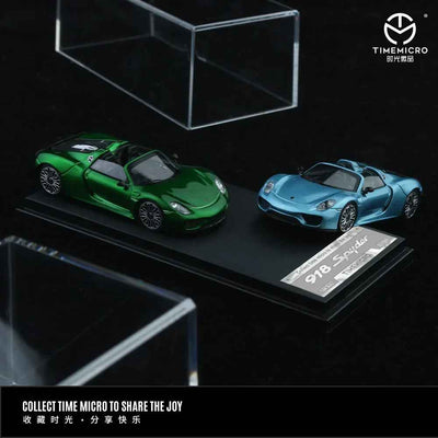 Porsche 918 - Metallic Green - Figure Edition, 1:64 Scale