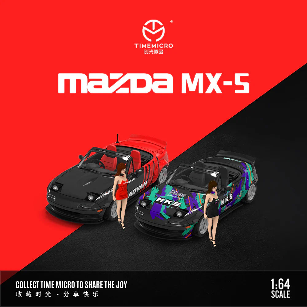 PRE-ORDER | Mazda MX-5 ADVAN Figure Edition 1:64 Scale by Time Micro