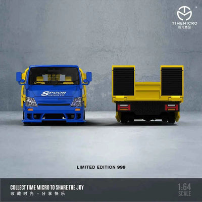 Time Micro H300 Flatbed Transport Trailer Spoon Edition 1:64 Scale Diecast Model