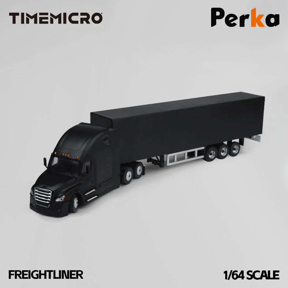 Time Micro Freighter Container Truck Black Knight Edition 1:64 Scale Diecast Model