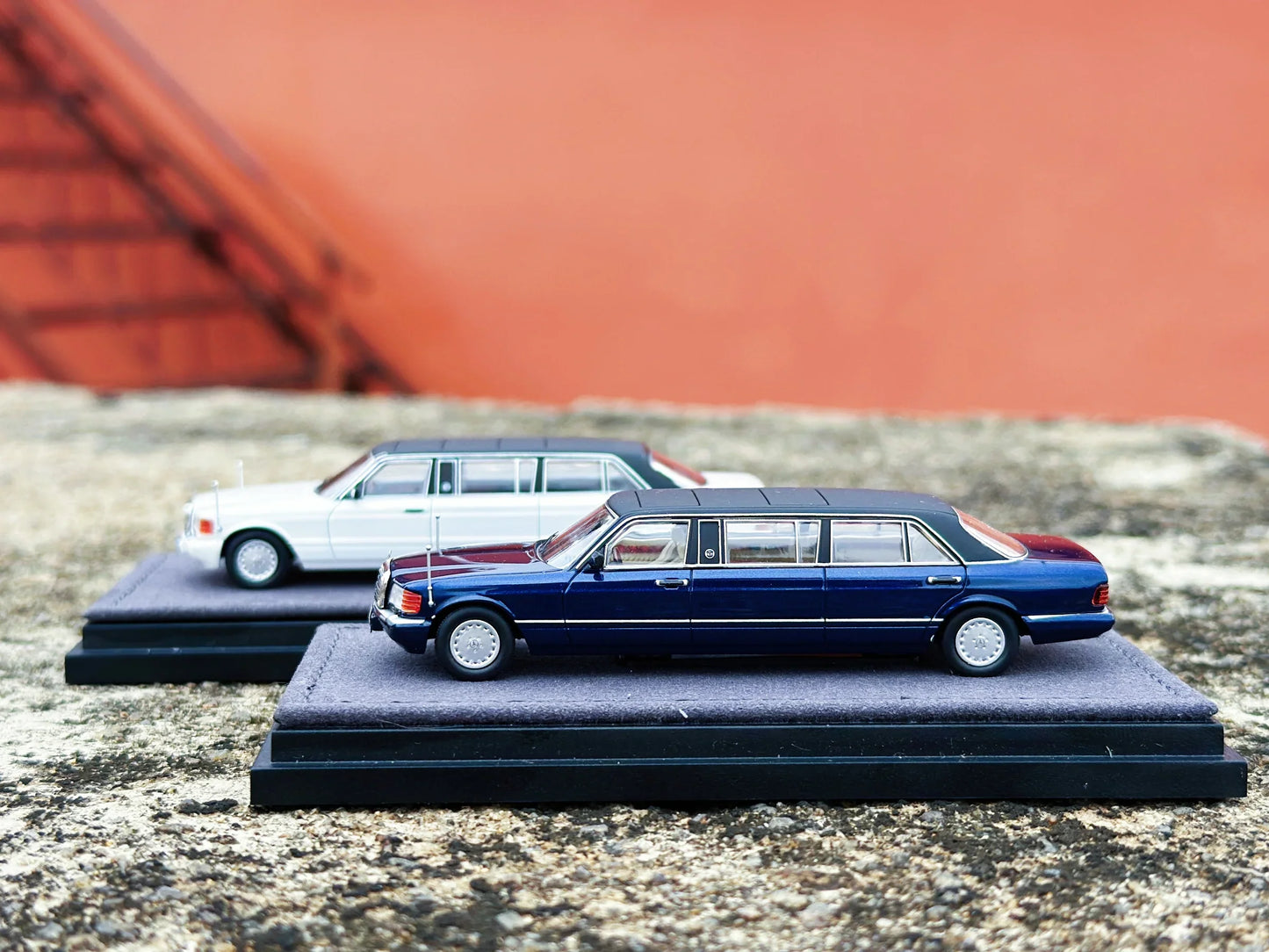 HEC 2026 The Art of Model Mercedes S-Class W126 Trasco 1000SEL Limousine White 1:64 Scale Diecast Model