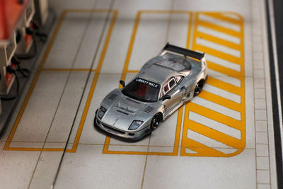 *PRE-ORDER* Ghost Player × Street Weapon 1:64 Scale Liberty Walk Widebody F40, Raw Color