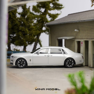 *PRE-ORDER* Rolls Royce Phantom VIII, 1:64 Scale (Metallic White) - King Model