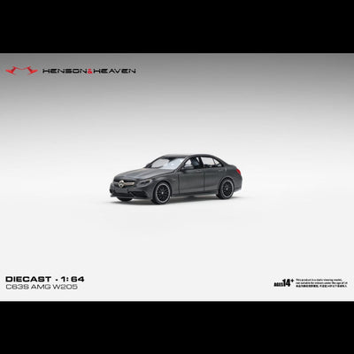 *PRE-ORDER* Mercedes Benz C63 Coupe AMG W205, 1:64 Scale (Matte Dark Grey) - HENSEN & HEAVEN