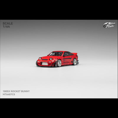 *PRE-ORDER* NISSAN S13 Silvia 180SX,Pandem Rocket Bunny Modified (Limited to 999pcs), 1:64 Scale - Micro Turbo