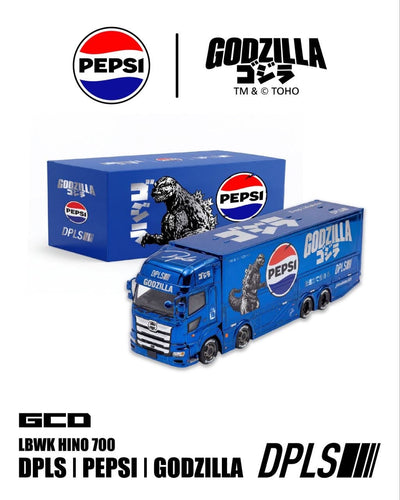 *HKTCS 2026* LBWK Hino Profia 700 Pepsi Godzilla's Chrome Blue livery, 1:64 Scale - GCD