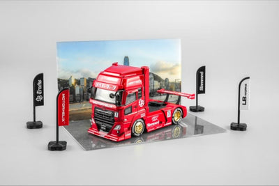 *HKTCS 2026* LB Trucks UD Quon Head with Hong Kong City Themed Accessories (Red livery) Limited to 299pcs, 1:64 Scale - Motor Helix