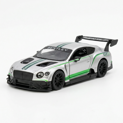 Bentley Continental GT3, 1:36 Scale (Grey)