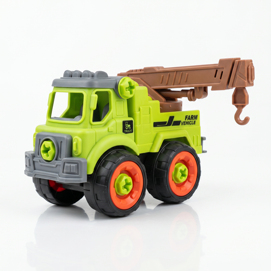 FC24 DIY Puzzle Farmer Car Toy Set – Pack of 4