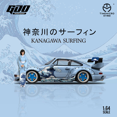 GDO Porsche RWB 964 Kanagawa Surfing figure edition