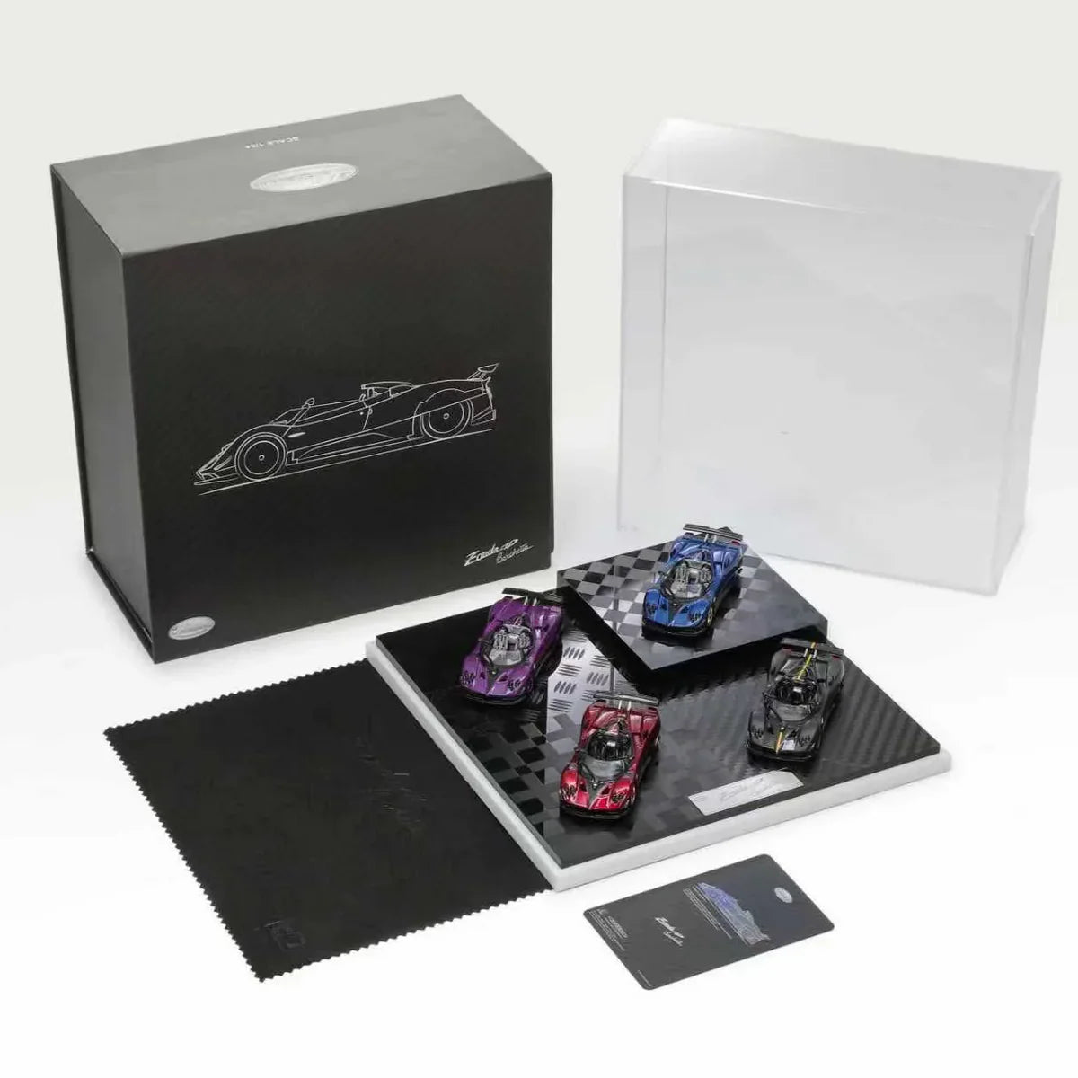 LCD Pagani Zonda HP Four Carbon Set 1:64 Scale