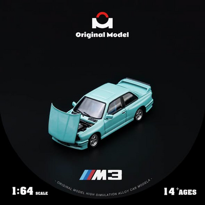 *PRE-ORDER* E30 Mercedes Benz M3, 1:64 Scale (Mint Green) - ORIGINAL MODEL