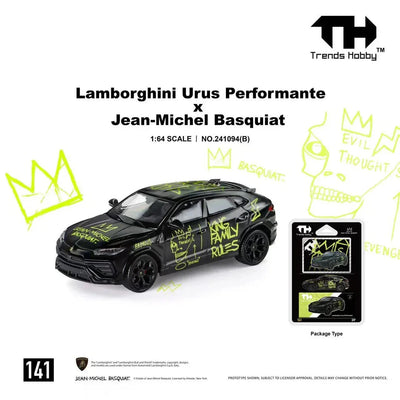 *PRE-ORDER* Lamborghini Urus Performante x Jean-Michel Basquiat, 1:64 Scale (Black)