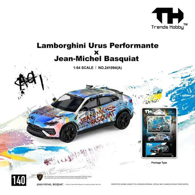 *PRE-ORDER* Lamborghini Urus Performante x Jean-Michel Basquiat, 1:64 Scale (White)