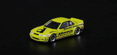 Nissan Silvia S13 V2 Pandem / Rocket Bunny, 1:64 Scale (Light Yellow)