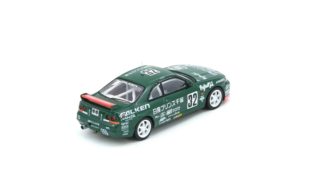 Nissan Skyline GT-R R33 #32 Prince Chiba Falken N1 Super Endurance Series - Tokachi 24H 1996, 1:64 Scale - INNO64