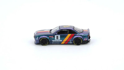 Nissan Silvia (S14) Boss Rocket Bunny, 1:64 Scale (Magic Purple) - INNO64