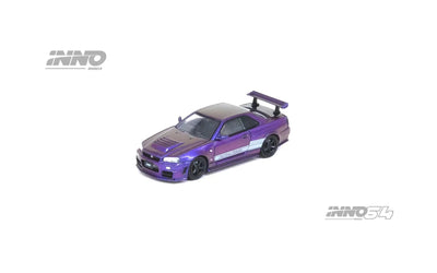 Nissan Skyline GT-R (R34) Z-Tune "Endgame" Australia Special Edition(Purple) (Chanse of Black Pearl Chase Car), 1:64 Scale