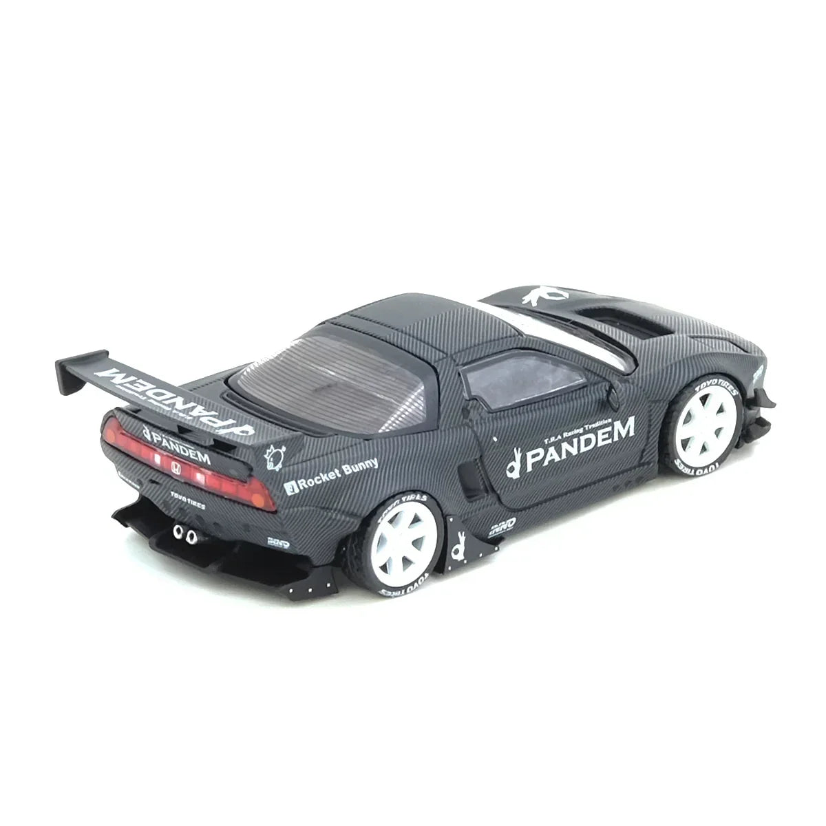 NSX NA1 Rocket Bunny Full Carbon (Black Chrome Chase Car) Indonesia Diecast Expo 2025 Event Edition, 1:64 Scale (Matte Black) - INNO64