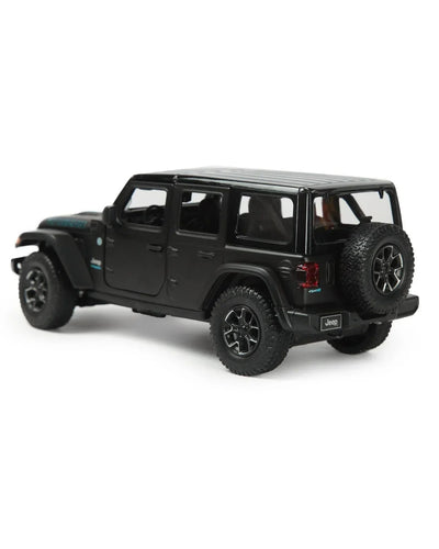 Jeep Wrangler Rubicon 4xe, 1:24 Scale (Black) - Rastar