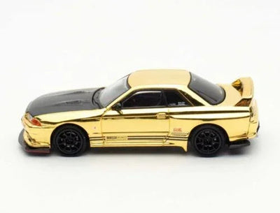 Nissan Skyline GT-R (R32) Top Secret, 1:64 Scale (Chrome Gold) - INNO64