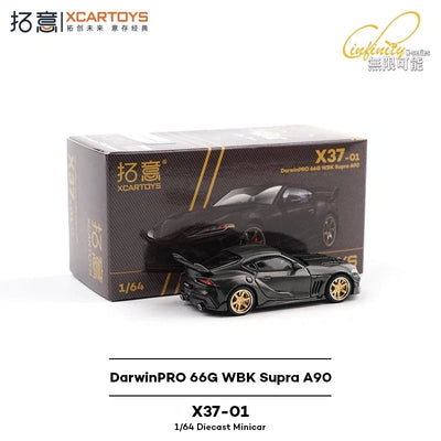 Toyota GR Supra A90 DarwinPRO 66G Widebody (Black), 1:64 Scale