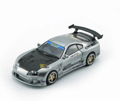 Toyota Supra Top Secret JZA80 (RHD) Manila Show, 1:64 Scale (Silver) - BMC