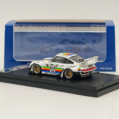 Porsche 911 993#89 Racing Sports Model, 1:64 Scale (White) (Apple Edition Limited to 499)