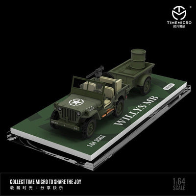 Time Micro Willys MB military Jeep trailer edition 1:64 scale