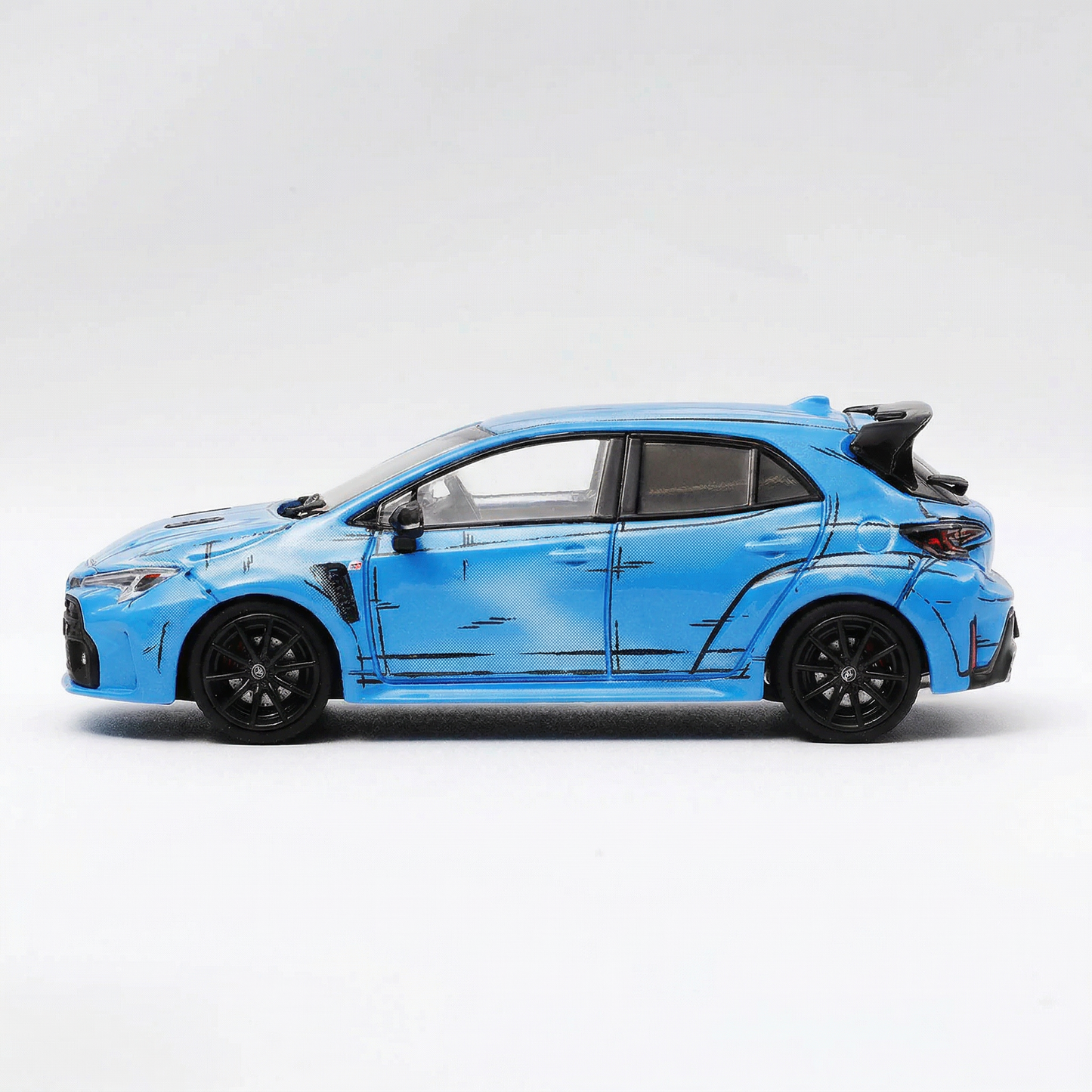 GCD Toyota GR Corolla RHD Manga Blue 2022 1:64 Scale Diecast Model