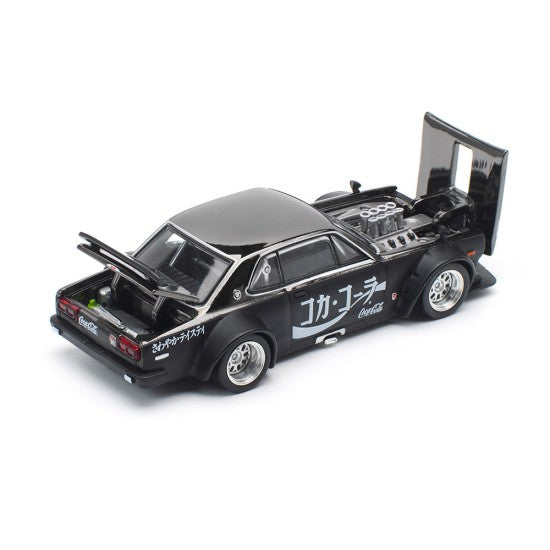 STAR RACE S19-07: Nissan Skyline GT-R V8 Drift (Hakosuka) Coca-Cola Zero Sugar 1:64 Scale Diecast Model