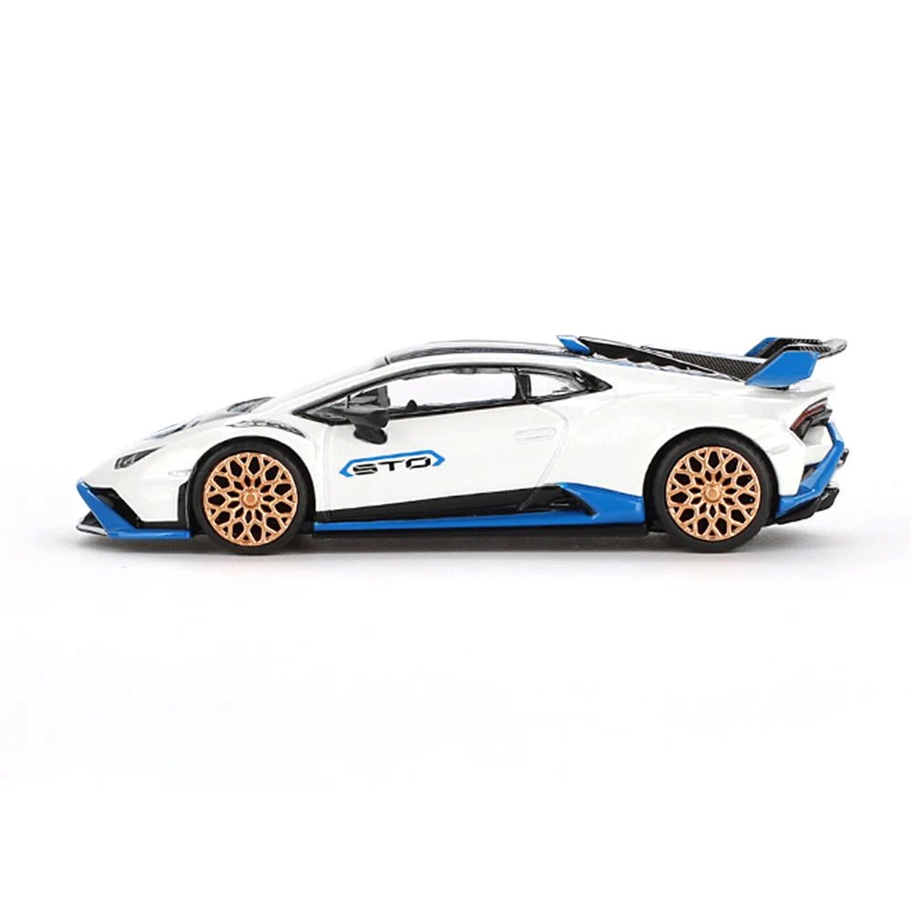 MINI GT: Lamborghini Huracán STO "Bianco Asopo" 1:64 Scale Diecast Model