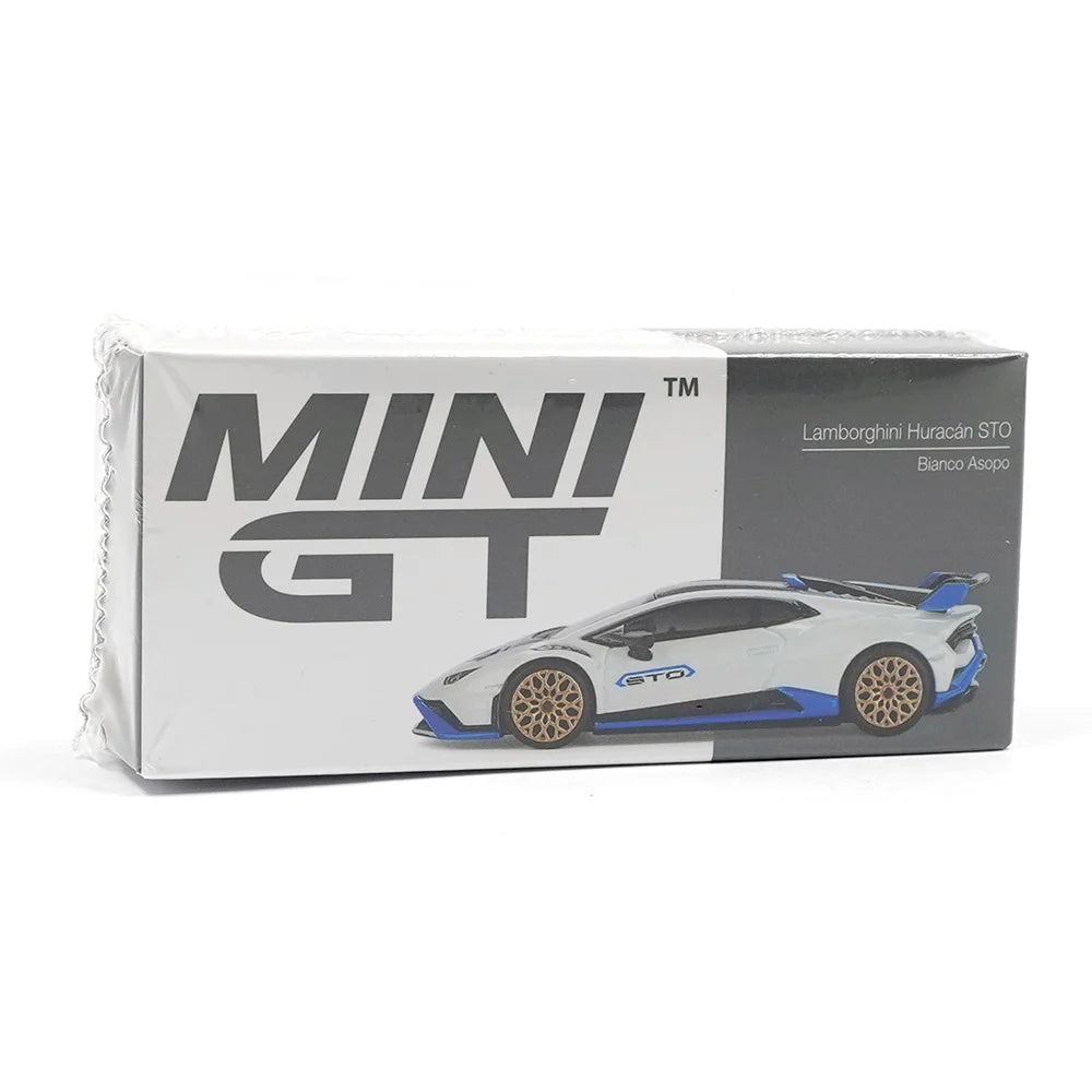 MINI GT: Lamborghini Huracán STO "Bianco Asopo" 1:64 Scale Diecast Model