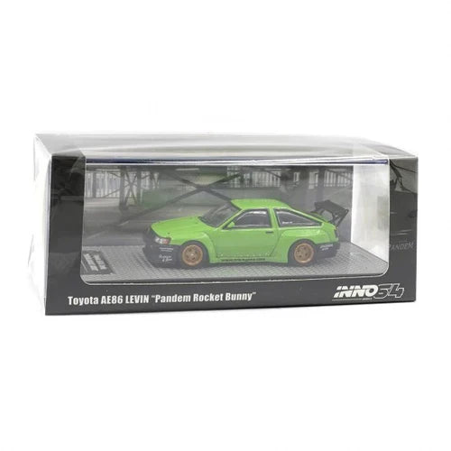 INNO64 Toyota AE86 Levin Pandem Rocket Bunny Green 1:64 Scale Diecast Model