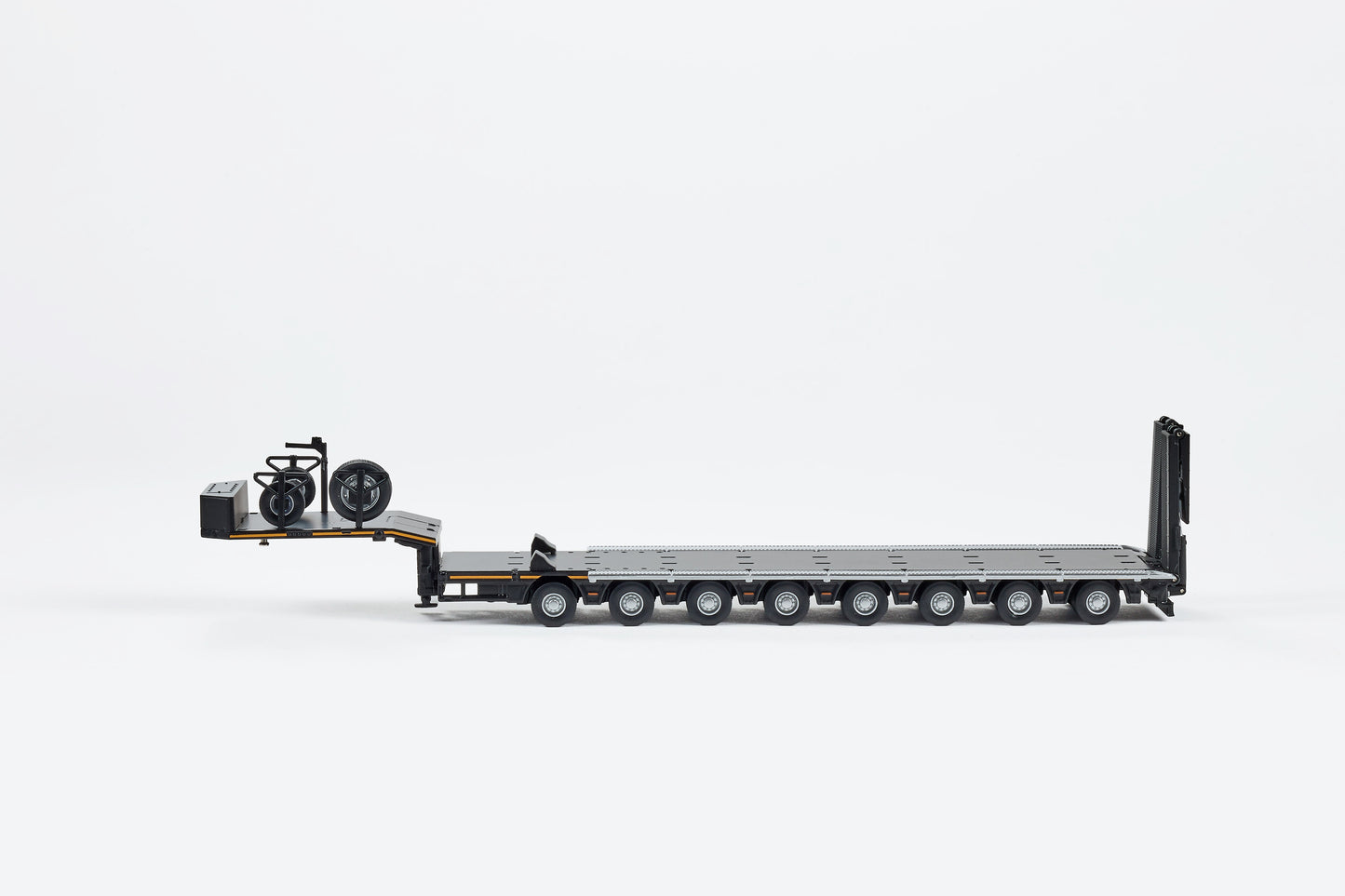EIGHT-AXIS SEMI-LOW DECK TRAILER-BLACK