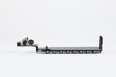 EIGHT-AXIS SEMI-LOW DECK TRAILER-BLACK