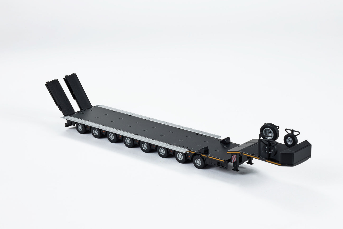 EIGHT-AXIS SEMI-LOW DECK TRAILER-BLACK