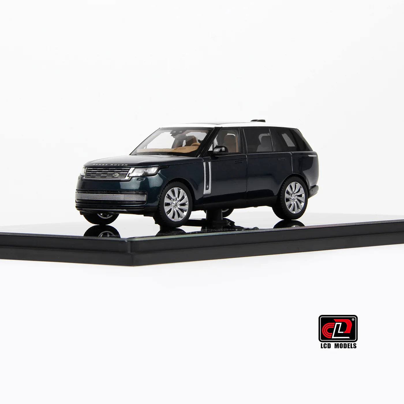 LCD Land Rover Range Rover SV Serenity Green with White Roof 1:43 Scale Diecast Model