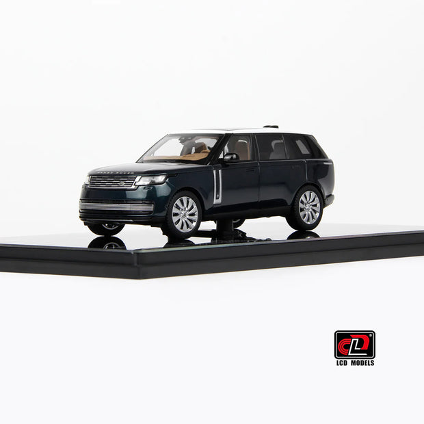LCD Land Rover Range Rover SV Serenity Green with White Roof 1:43 Scale Diecast Model