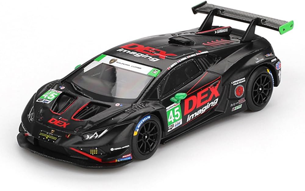 MINI GT: Lamborghini Huracán GT3 EVO 2024 IMSA Daytona #45 DEX Imaging 1:64 Scale Diecast Model