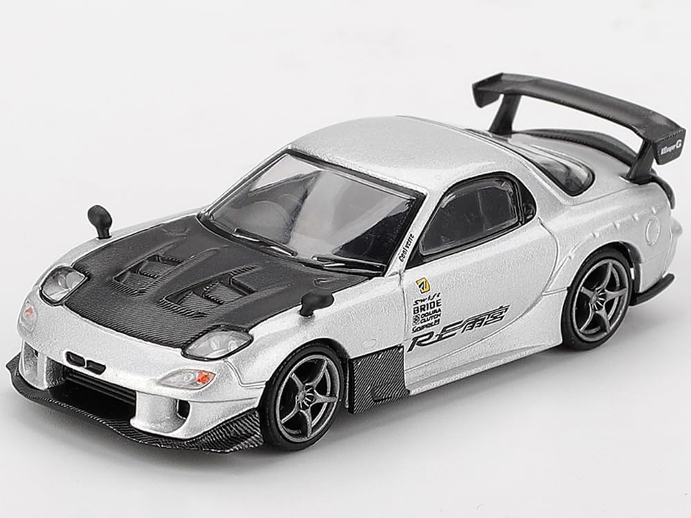 MINI GT: Mazda RX-7 RE-Amemiya Silver Metallic 1:64 Scale Diecast Model