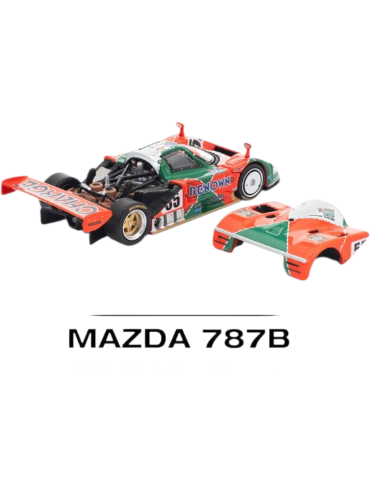 Pop Race : Mazda 787B 1991 Le Mans 24h Winner 1:64 Scale Diecast Model