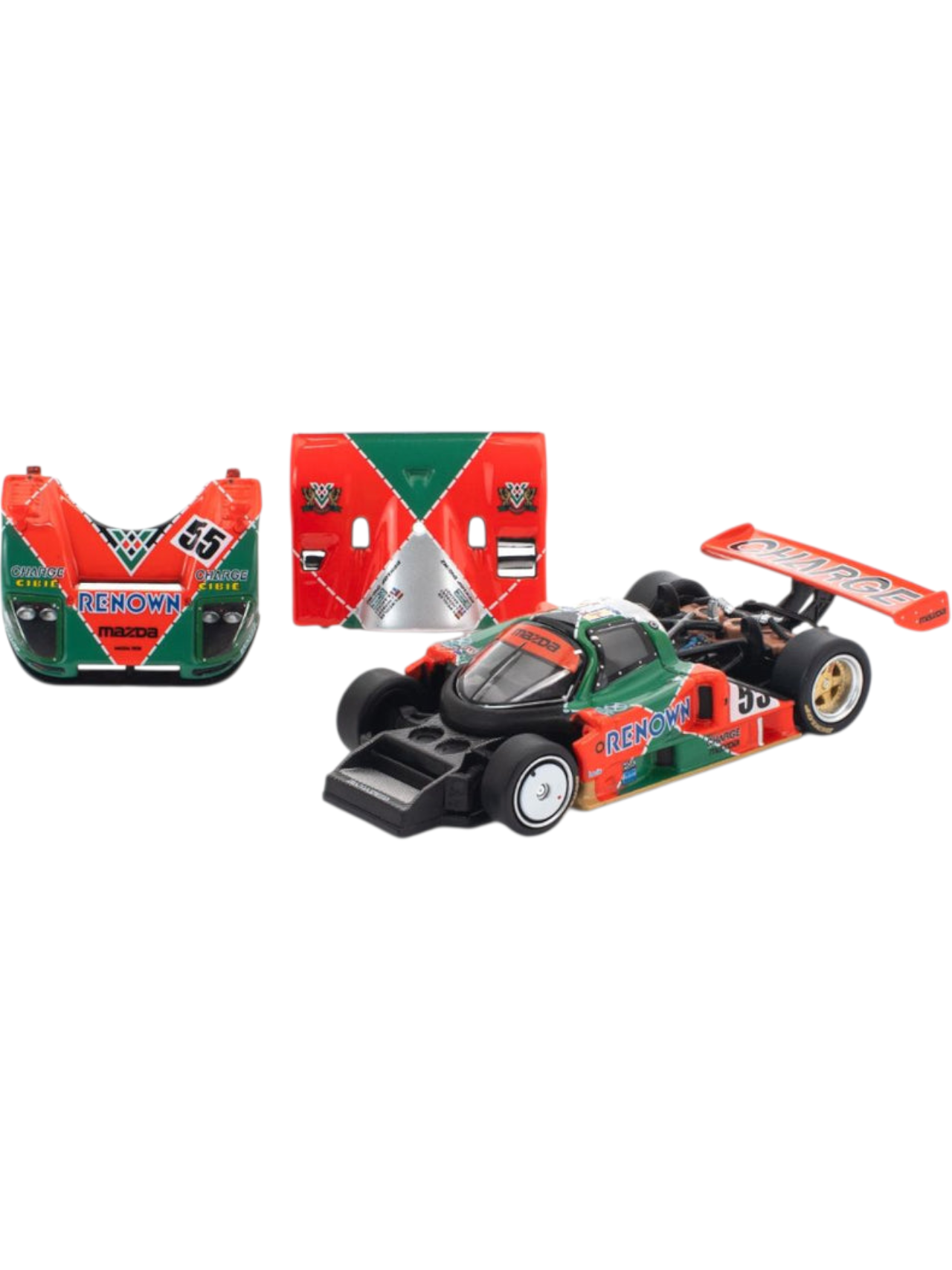 Pop Race : Mazda 787B 1991 Le Mans 24h Winner 1:64 Scale Diecast Model