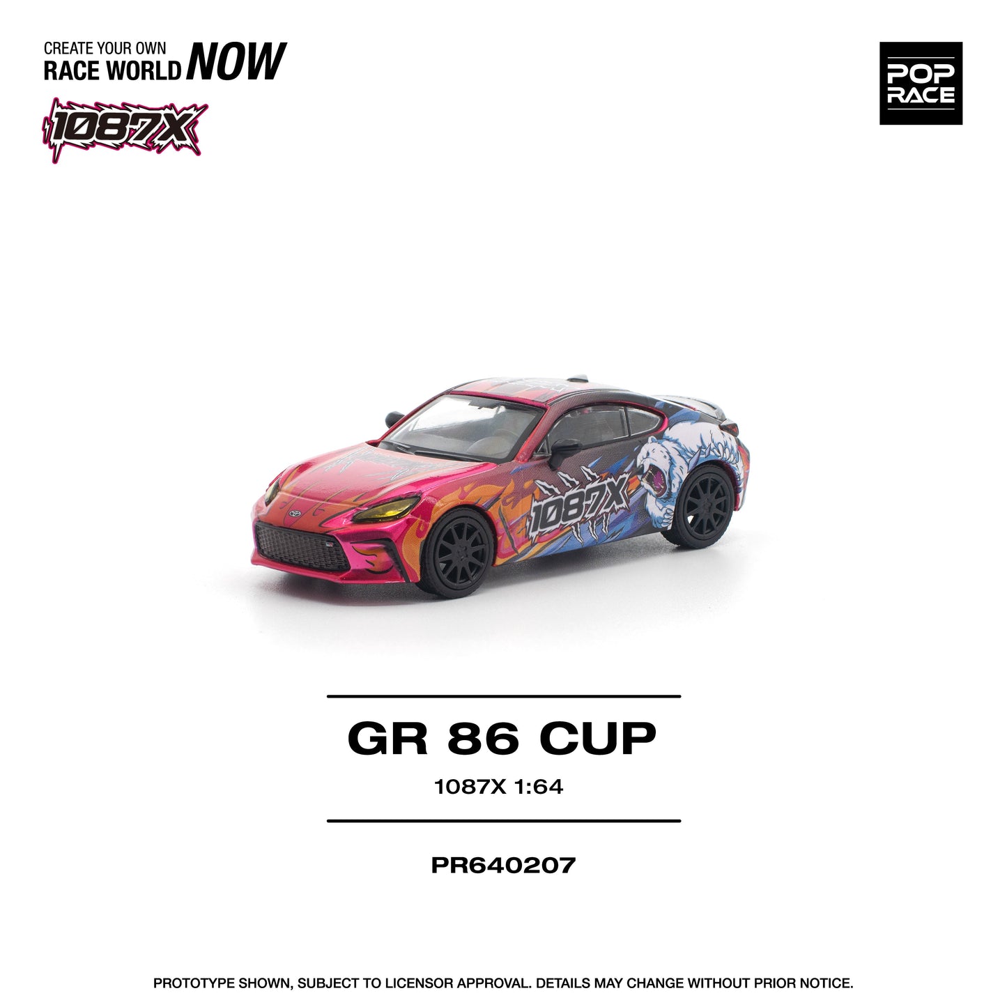 GR86 Cup 1087X 1:64 Scale Diecast Collectible
