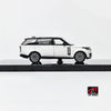 LCD Land Rover Range Rover SV Serenity White with Black Roof 1:43 Scale Diecast Model