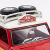 TINY Mini Cooper MK1 Rally #177 1:50 Scale (Red) – Official Licensed Diecast with Acrylic Case