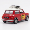 TINY Mini Cooper MK1 Rally #177 1:50 Scale (Red) – Official Licensed Diecast with Acrylic Case