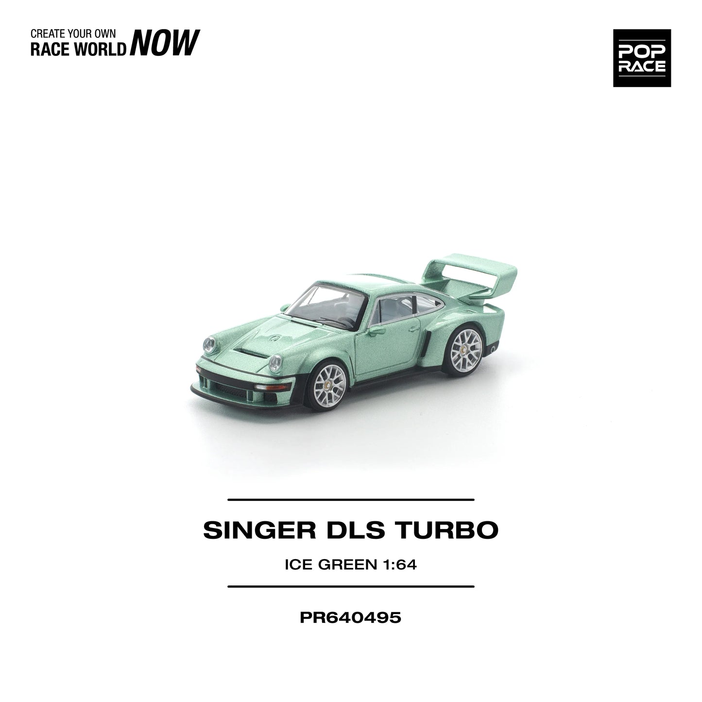 POPRACE Singer DLS Turbo Ice Green 1:64 Scale Diecast Model (Pre-Order)