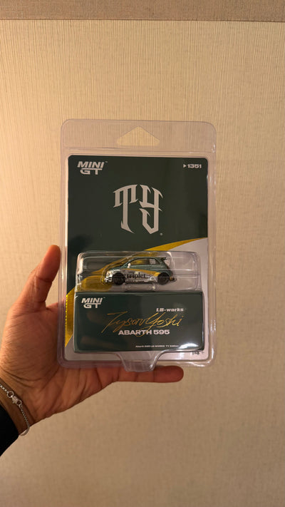MINI GT Abarth 595 LB-Works TY Edition Livery, 1:64 Scale by Mini GT