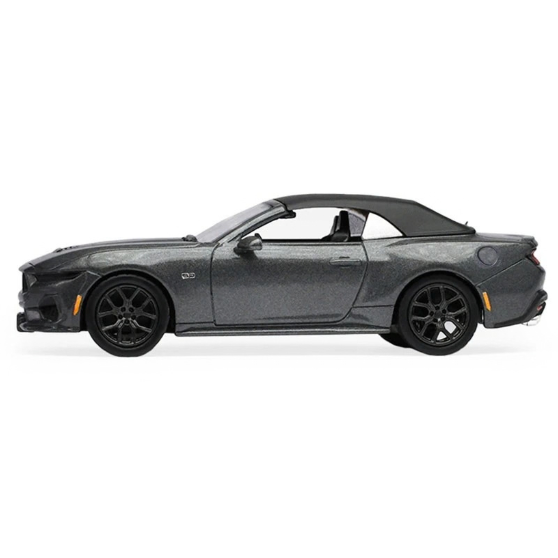 The Mustang Stampede Series 2 - 2024 Ford Mustang1 GT 5.0 Convertible, 1:64 Scale (Dark Matter Gray) by GreenLight - 1:64 scale, view 3